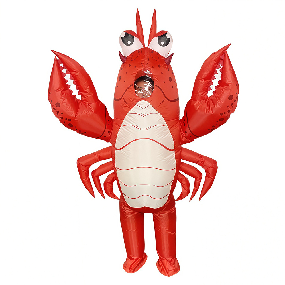 Cosplay Prop Business - Costume Gonfiabile da Aragosta Rossa, Tuta