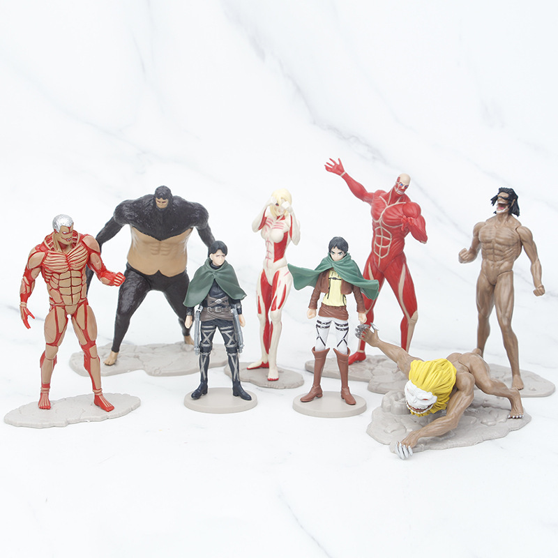 8 pezzi Attack on Titan Anime  - Kotobukiya Artfx recensione e prezzo